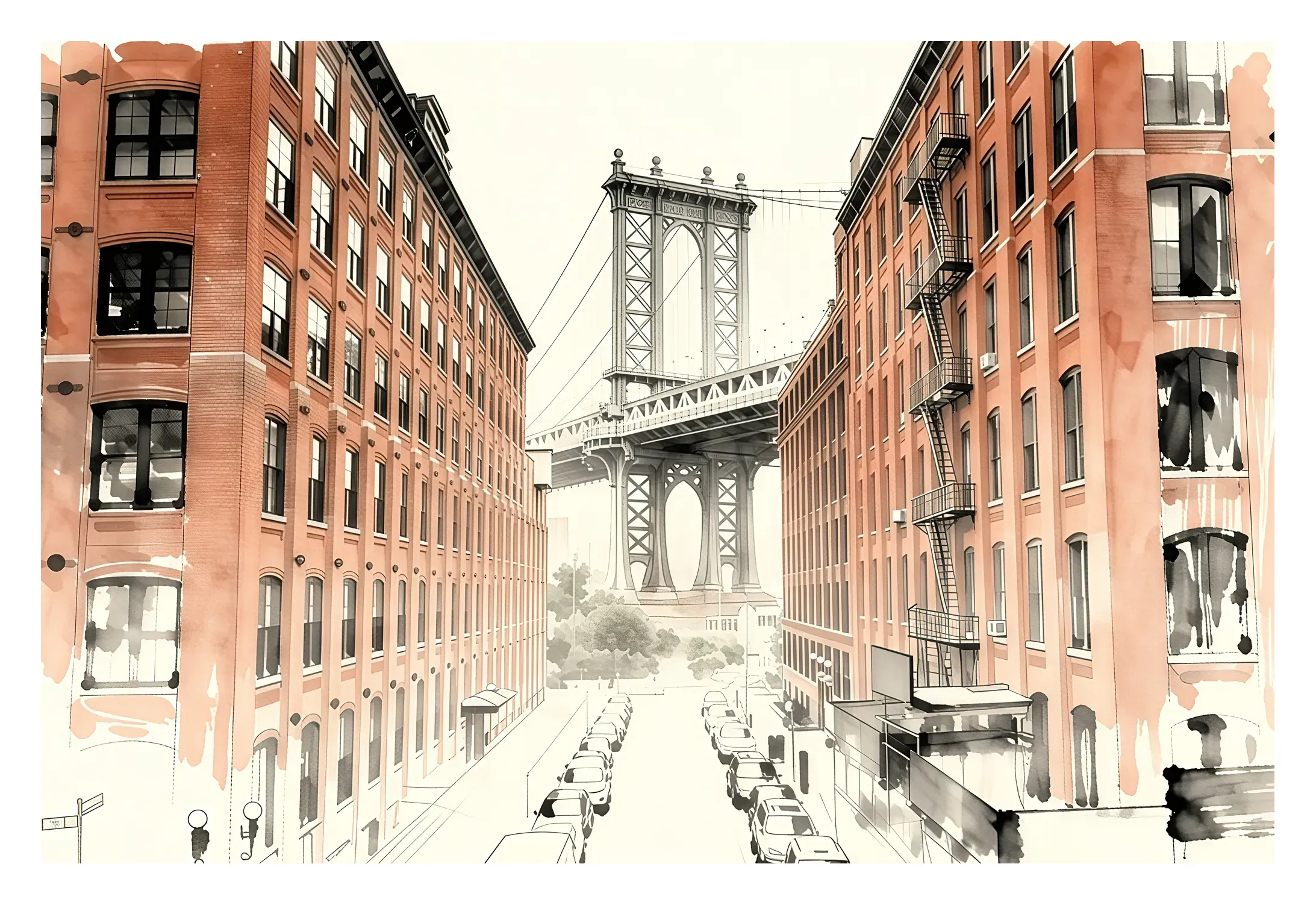 New York | Manhattan Bridge — Japanese Tradition fine art print