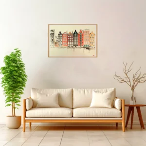 Amsterdam | Houses — Japanese Tradition framed fine art interior preview