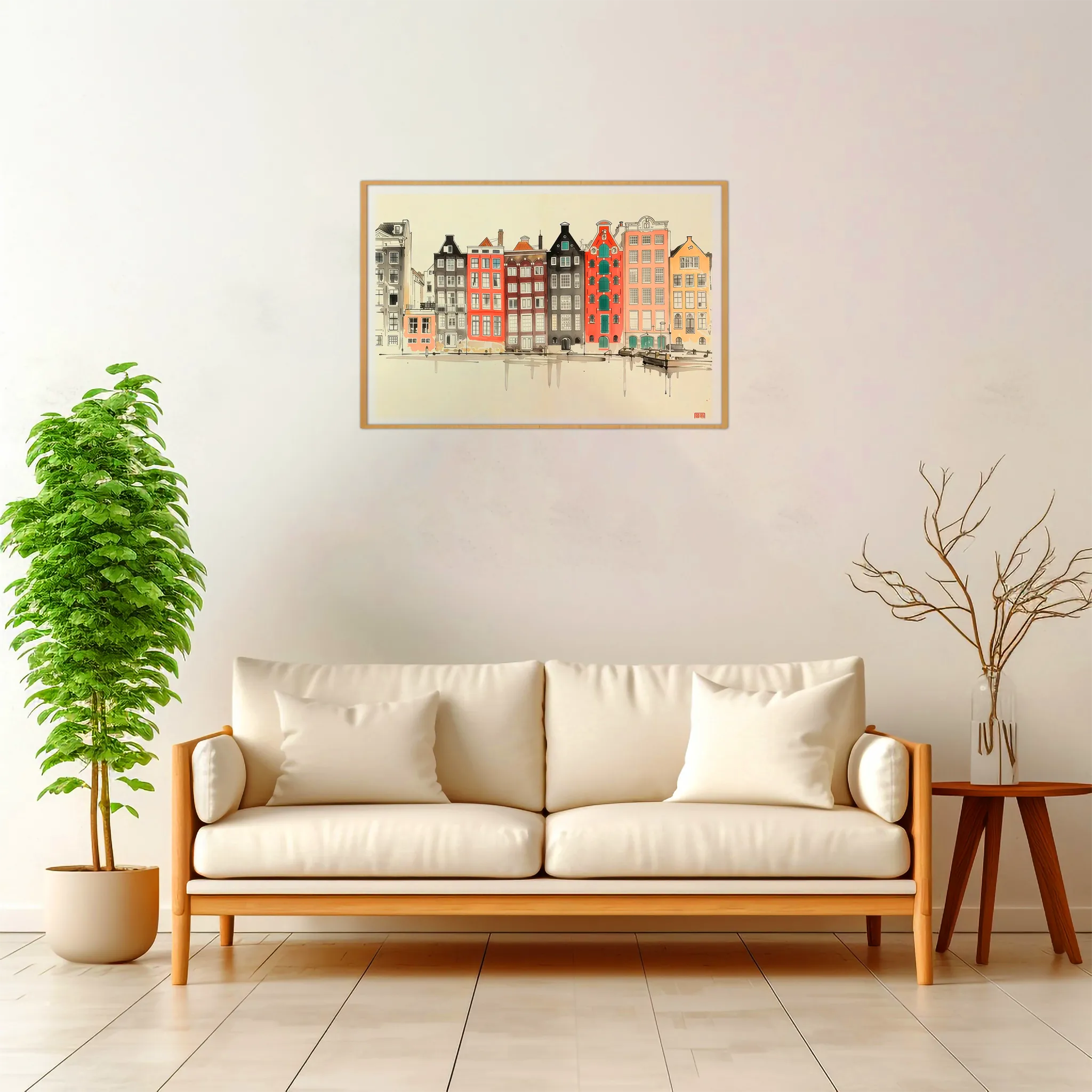 Amsterdam | Houses — Japanese Tradition framed fine art interior preview