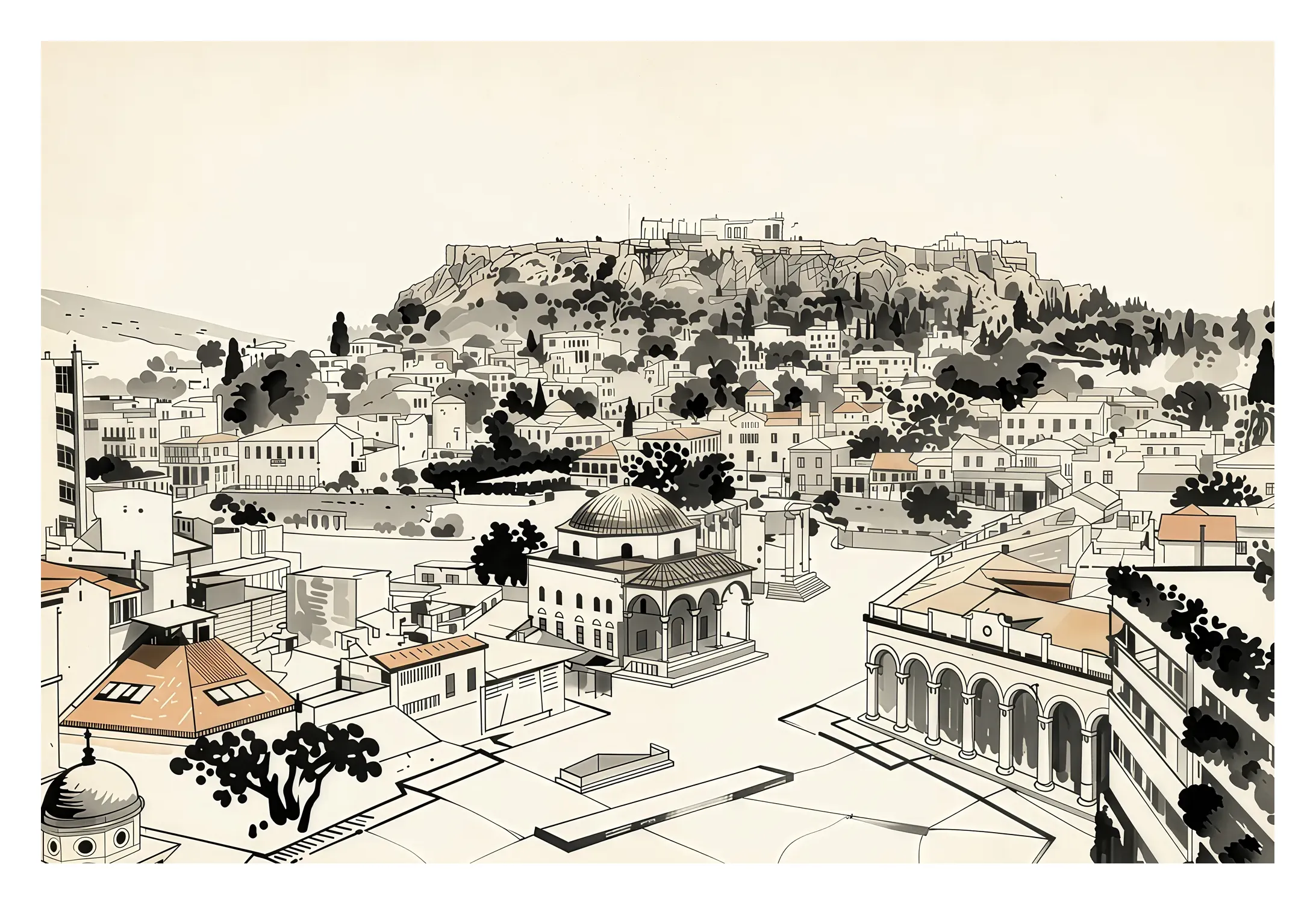 Athens | Monastiraki — Japanese Tradition fine art print