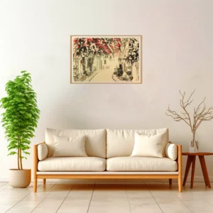 Athens | Plaka — Japanese Tradition framed fine art interior preview