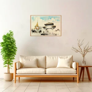 Bangkok | Odeon Circle — Japanese Tradition framed fine art interior preview