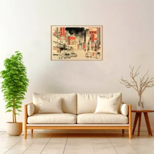 Bangkok | Yaowarat Road — Japanese Tradition framed fine art interior preview
