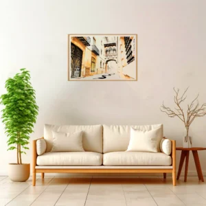Barcelona | Gothic Quarter — Japanese Tradition framed fine art interior preview