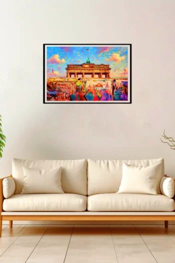 Berlin | Brandenburg Gate — Impressionist Dream framed fine art interior preview