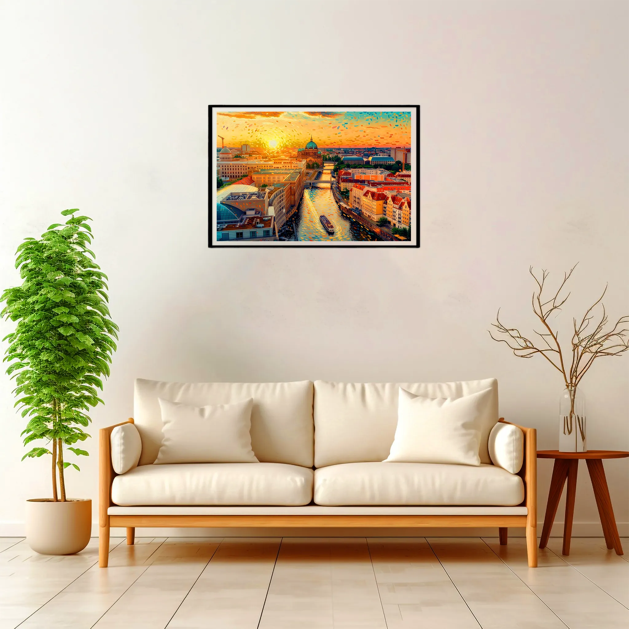 Berlin | Panorama — Impressionist Dream framed fine art interior preview