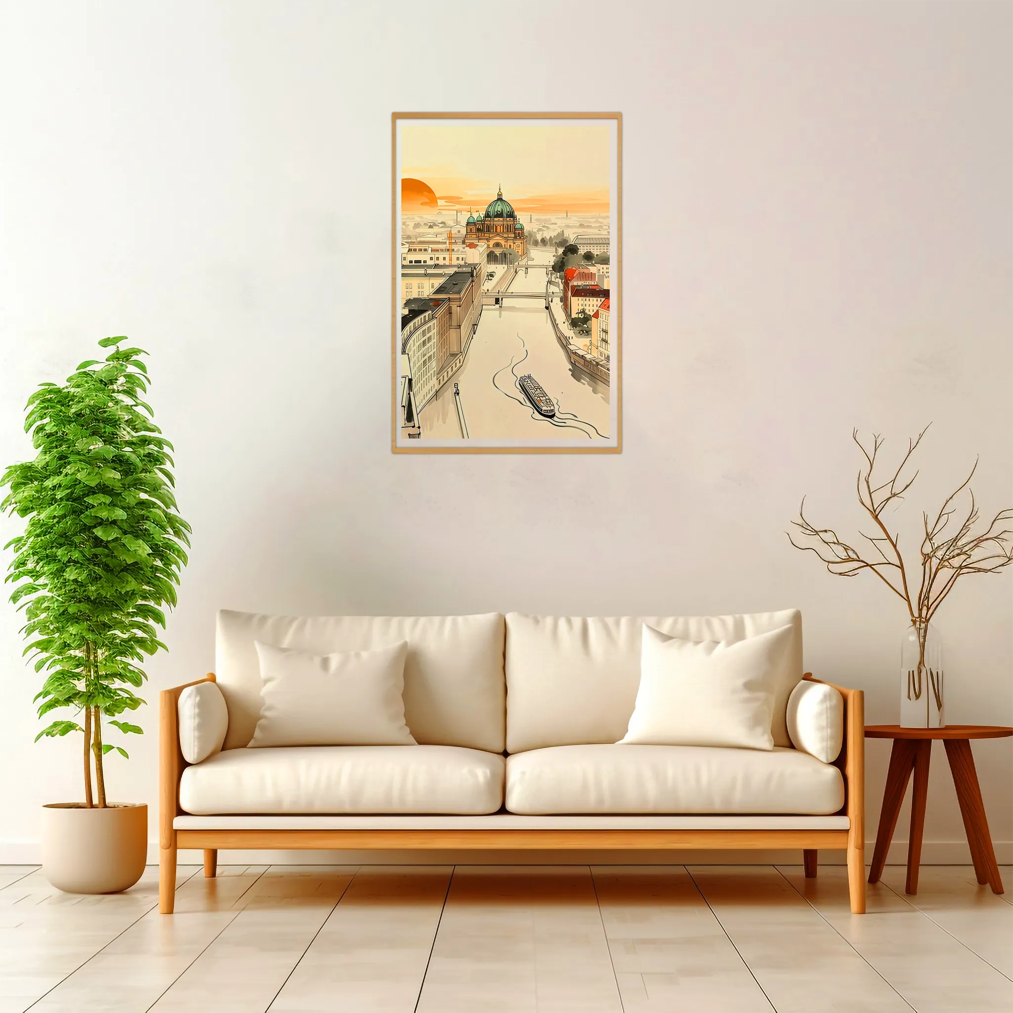 Berlin | Panorama — Japanese Tradition framed fine art interior preview