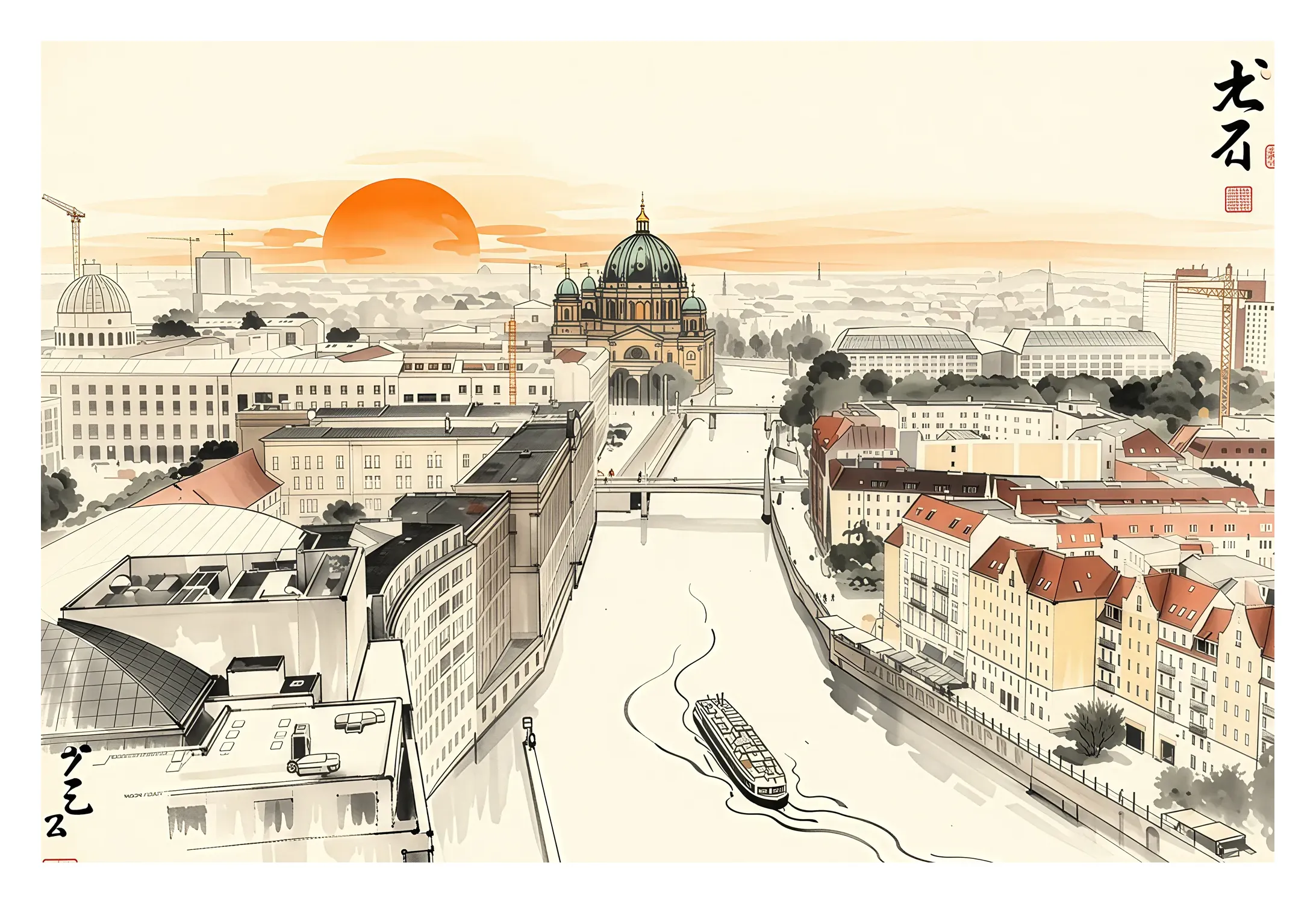 Berlin | Panorama — Japanese Tradition fine art print