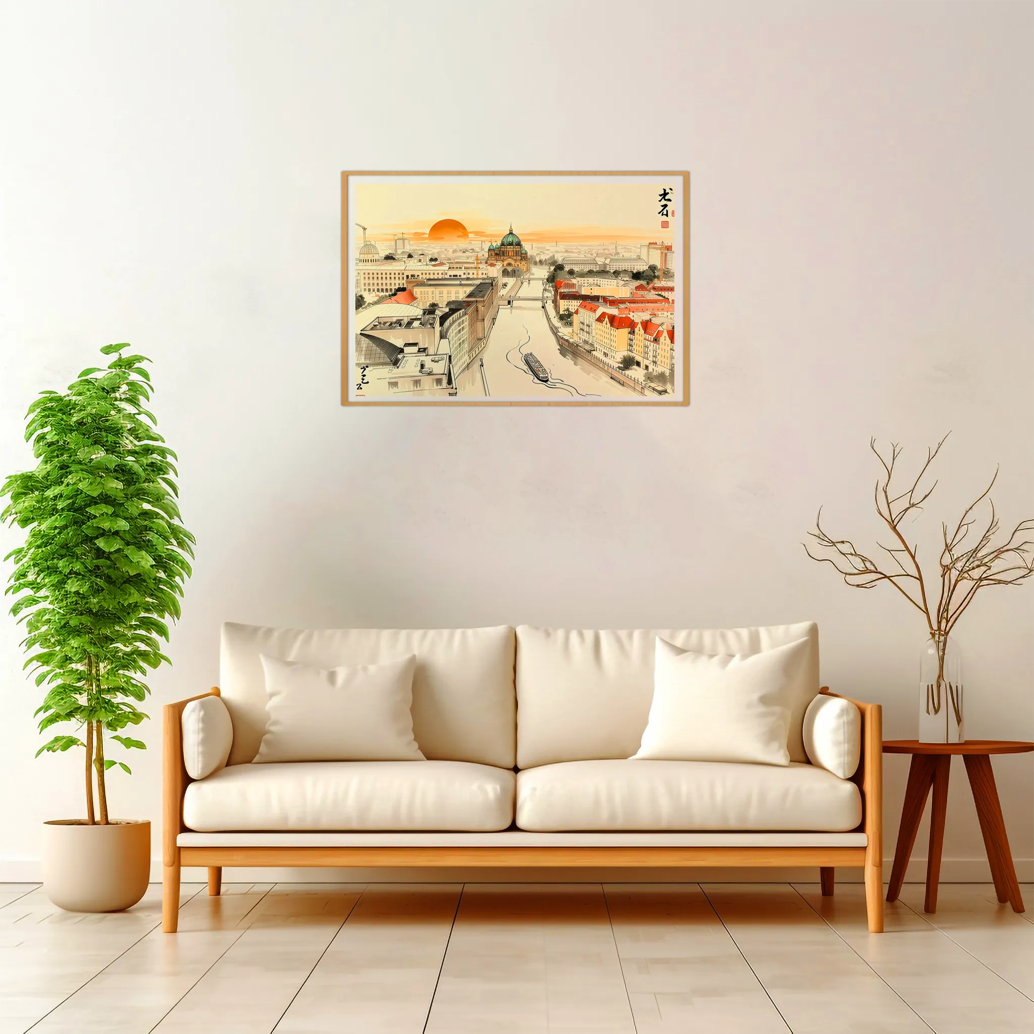 Berlin | Panorama — Japanese Tradition framed fine art interior preview