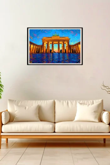 Berlin | Brandenburg Gate — Impressionist Dream framed fine art interior preview