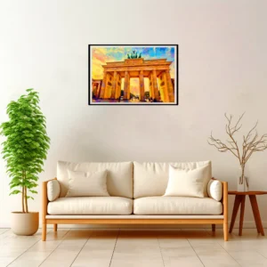 Berlin | Brandenburg Gate — Impressionist Dream framed fine art interior preview