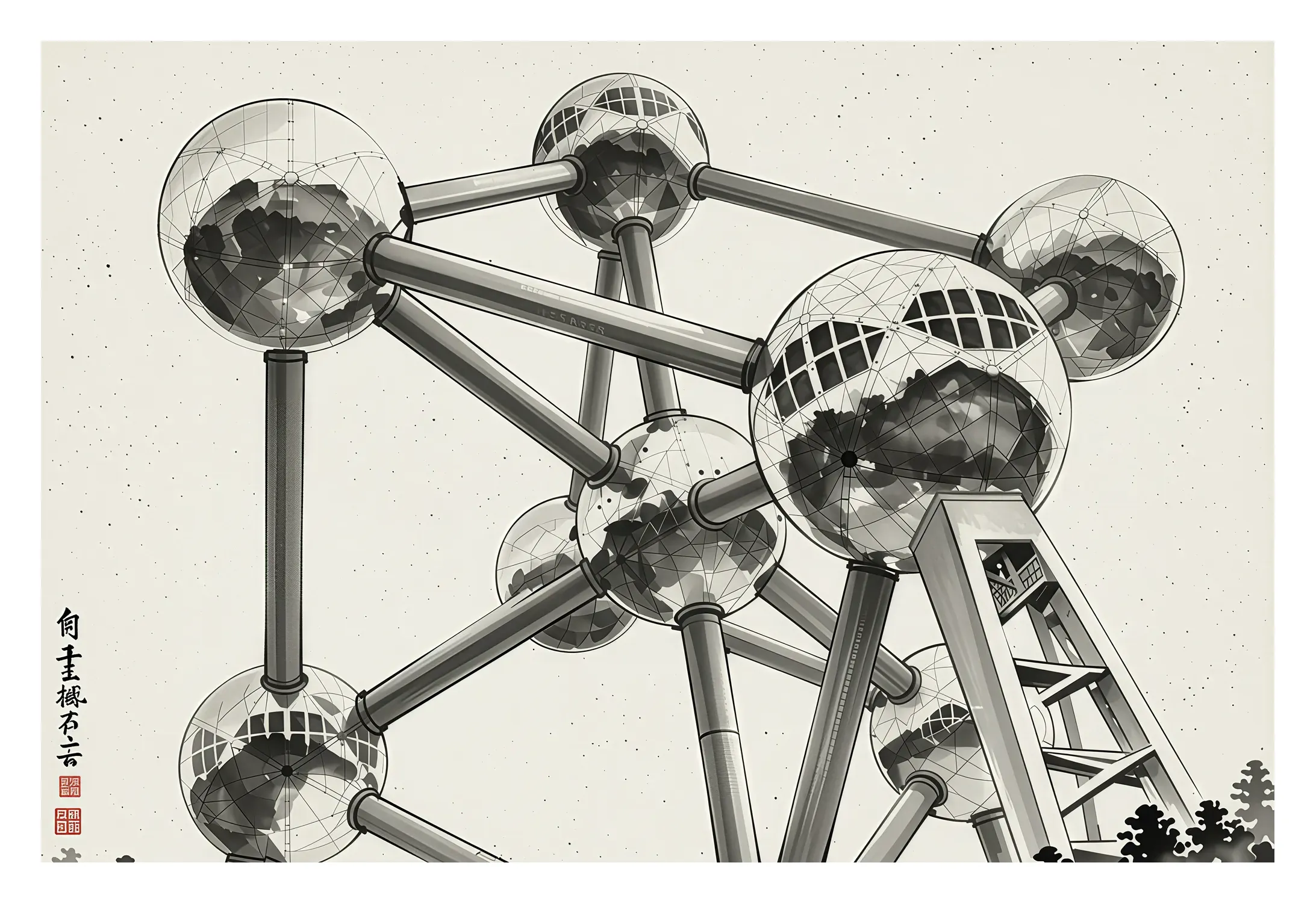 Brussels | Atomium — Japanese Tradition fine art print