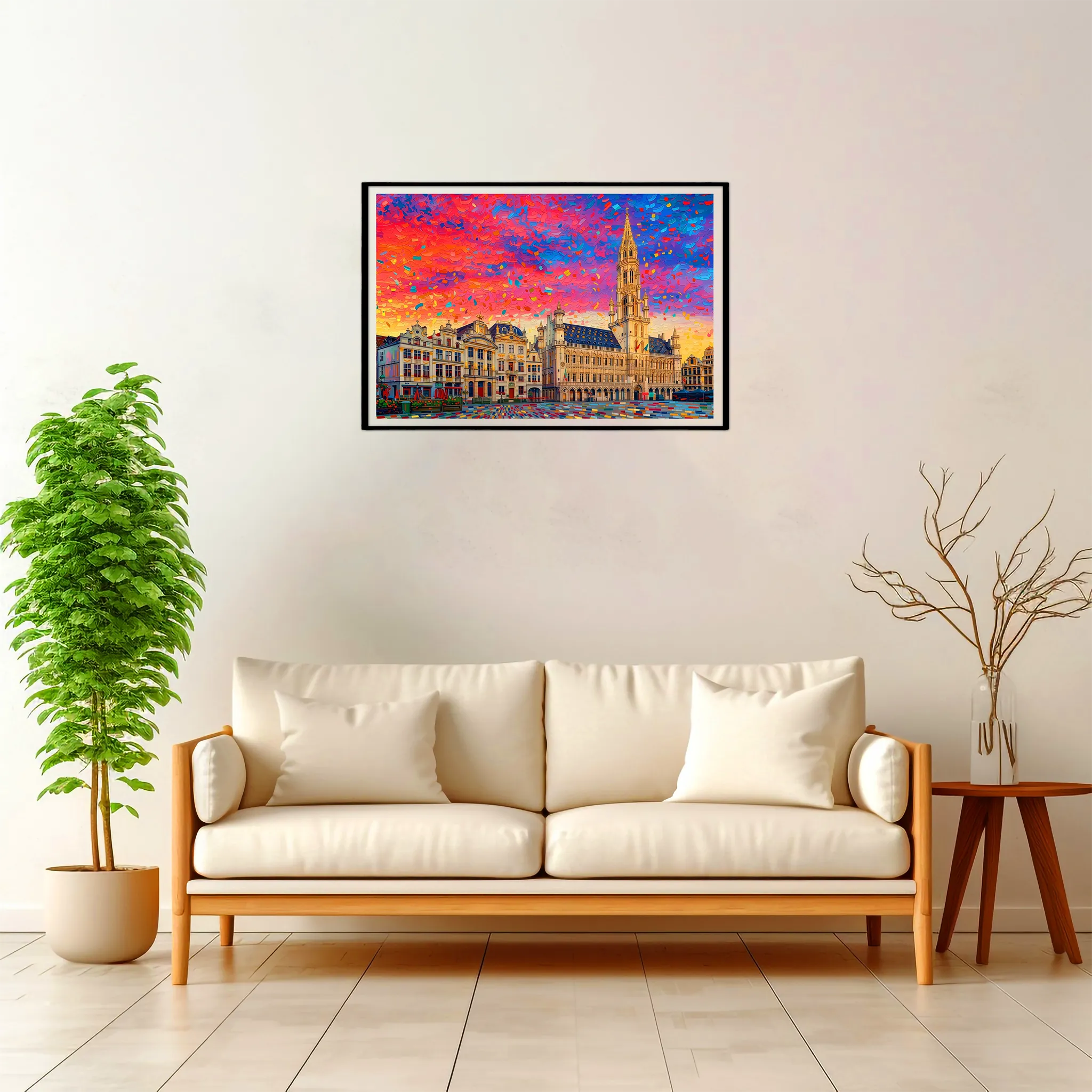 Brussels | Grand Place — Impressionist Dream framed fine art interior preview