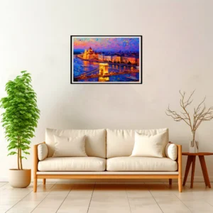 Budapest | Panorama — Impressionist Dream framed fine art interior preview