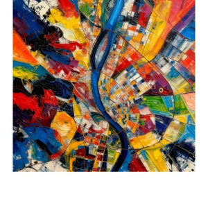 Budapest | Map fine art print