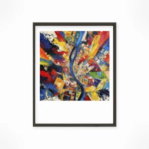 Budapest | Map fine art print