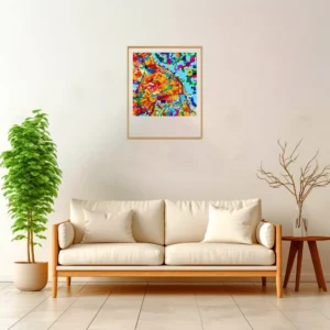 Buenos Aires | Map — Aura Abstract framed fine art interior preview