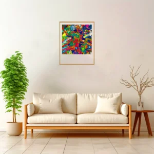 Mexico City | Map — Aura Abstract framed fine art interior preview
