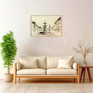 Copenhagen | Amagertov — Japanese Tradition framed fine art interior preview
