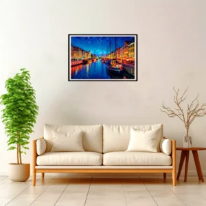 Copenhagen | Nyhavn — Impressionist Dream framed fine art interior preview