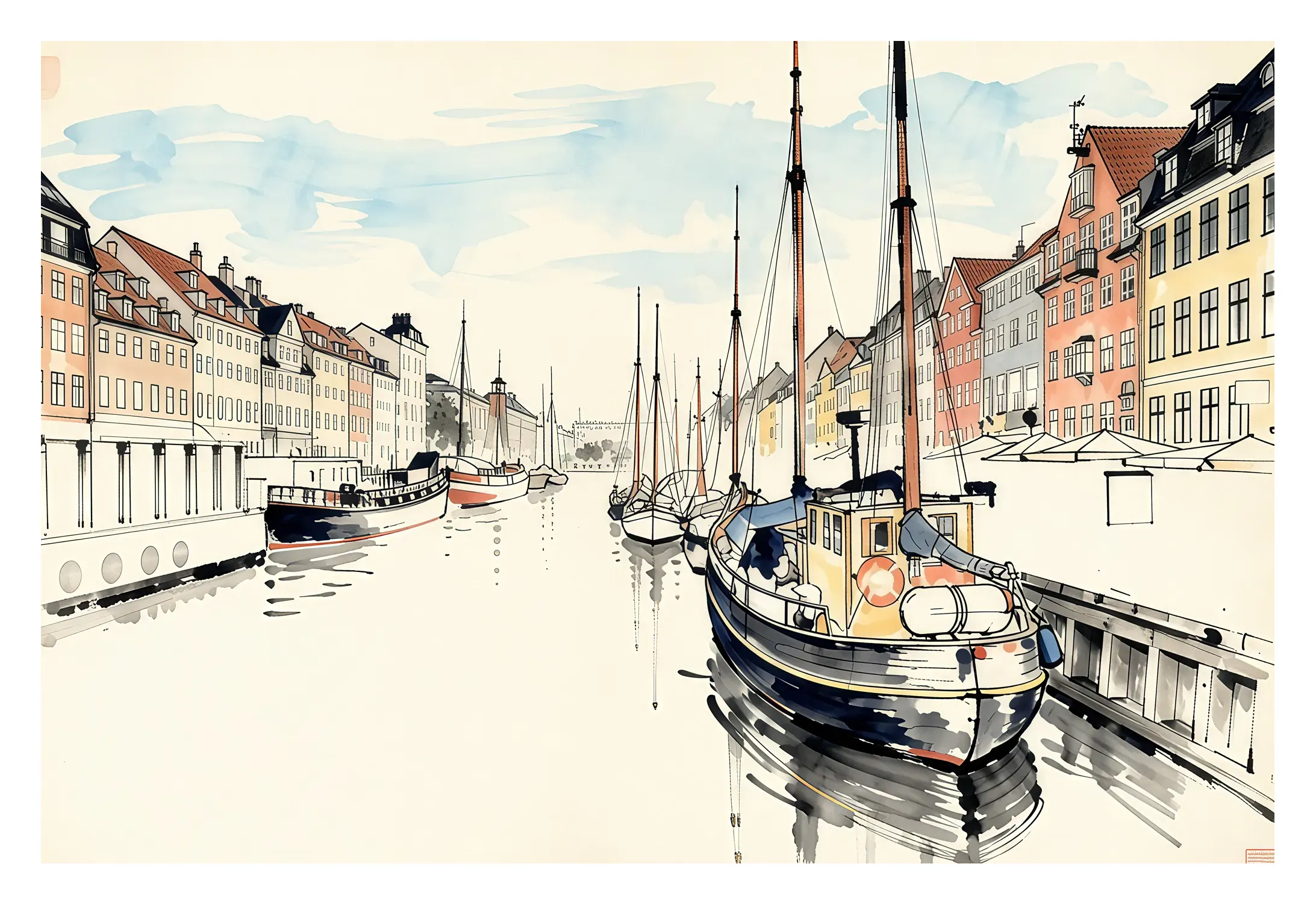Copenhagen | Nyhavn — Japanese Tradition fine art print