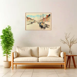Copenhagen | Nyhavn — Japanese Tradition framed fine art interior preview