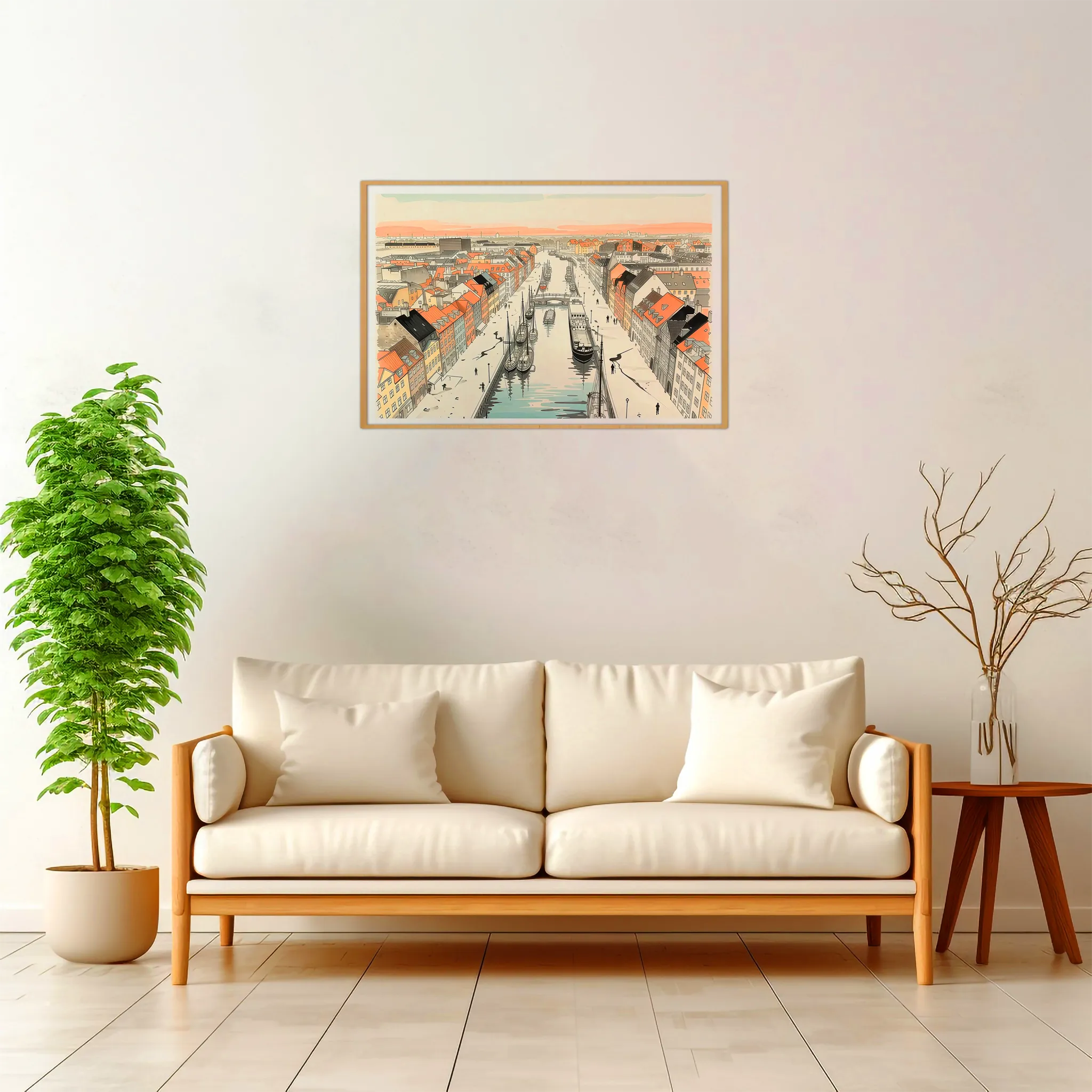 Copenhagen | Panorama — Japanese Tradition framed fine art interior preview