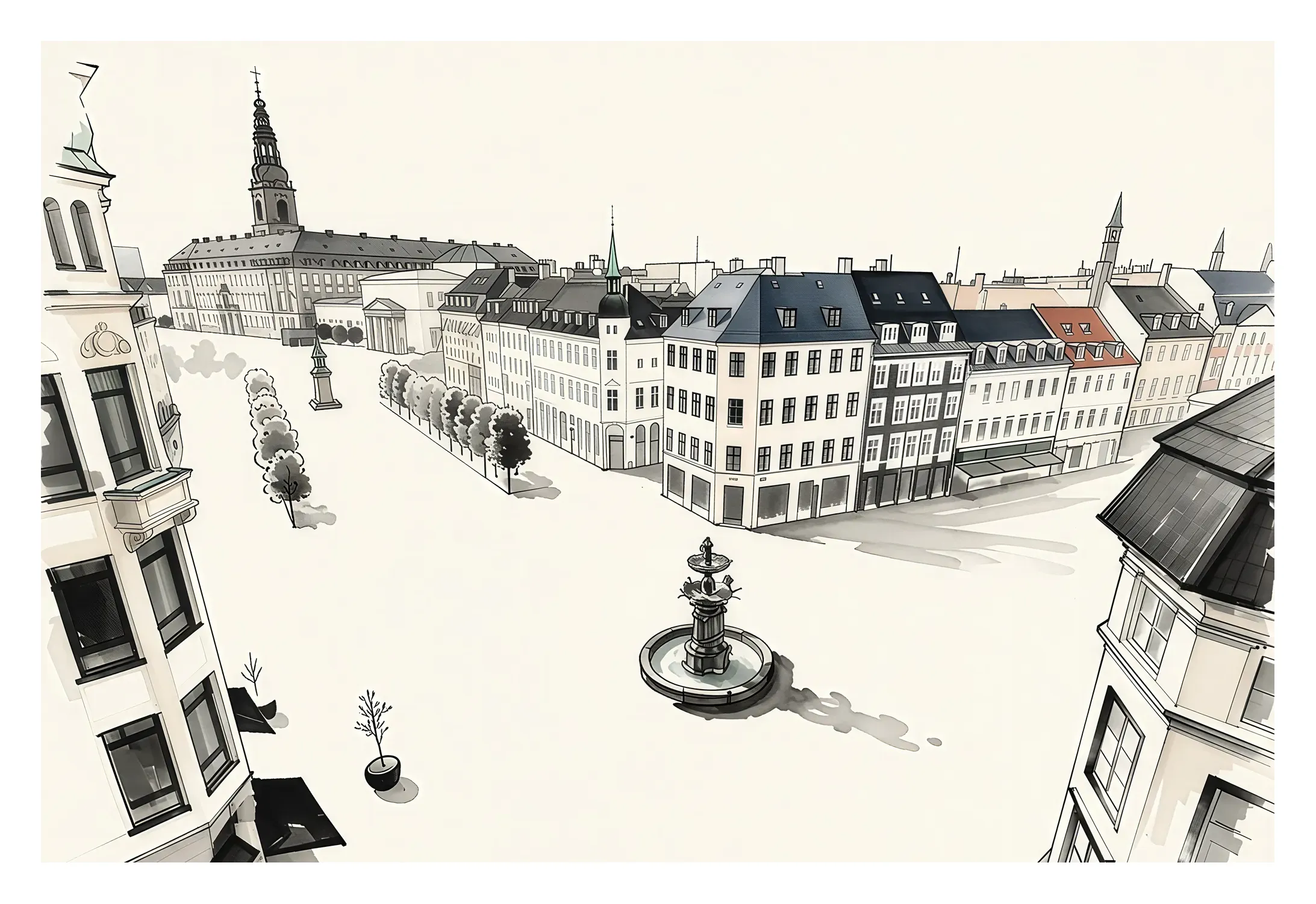 Copenhagen | Stroget — Japanese Tradition fine art print