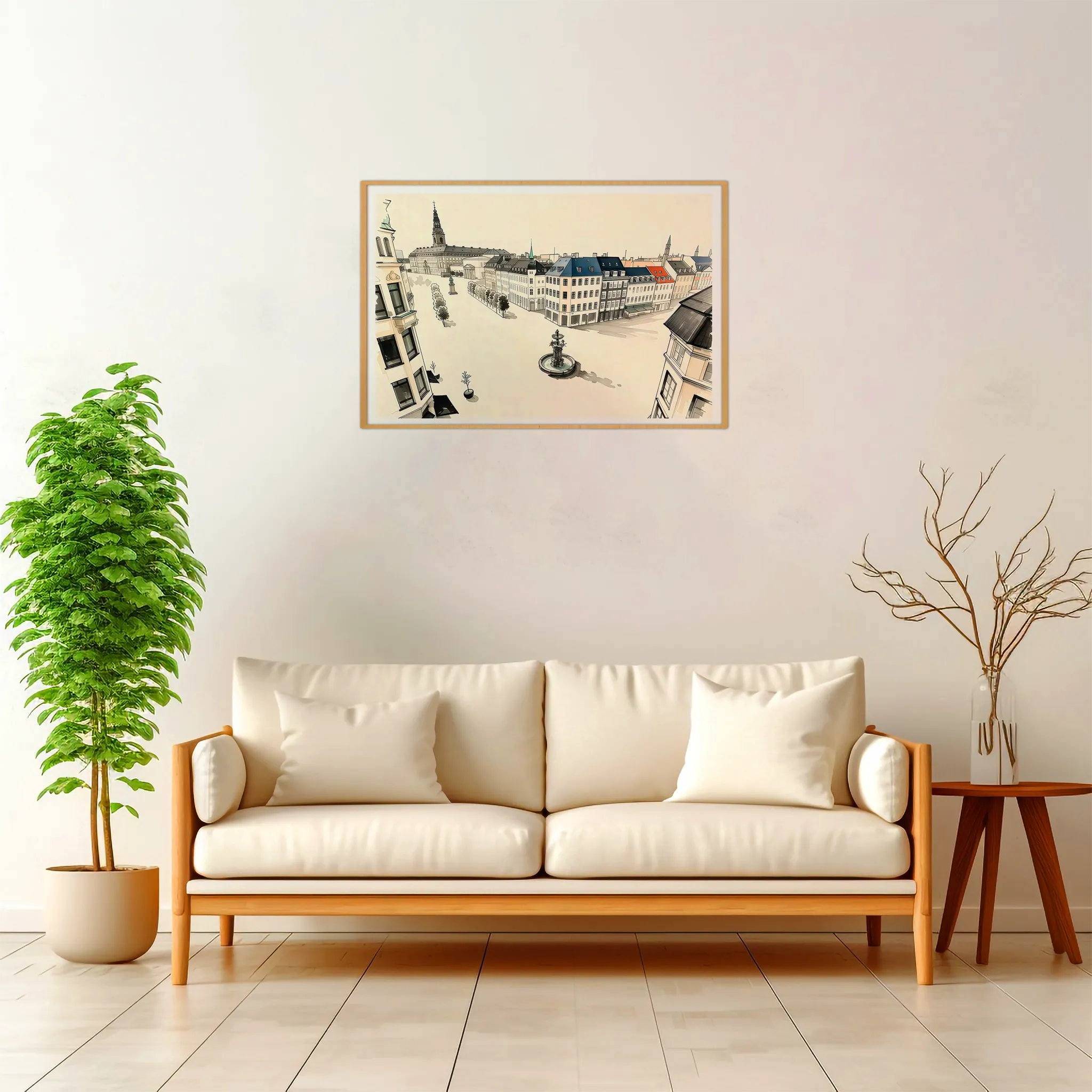 Copenhagen | Stroget — Japanese Tradition framed fine art interior preview