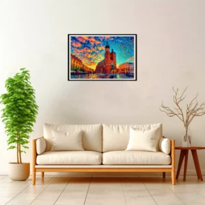 Krakow | St. Mary's Basilica — Impressionist Dream framed fine art interior preview
