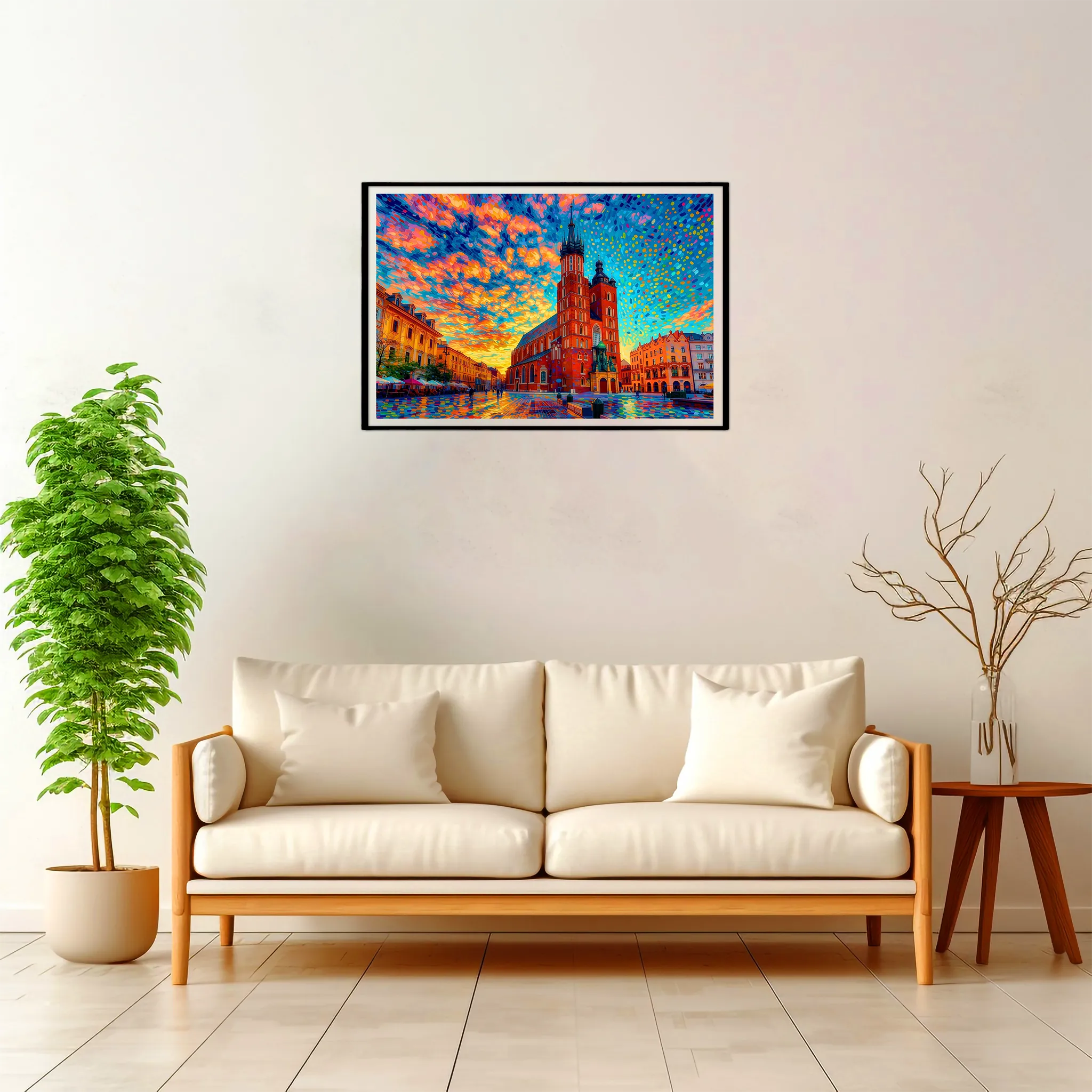 Krakow | St. Mary's Basilica — Impressionist Dream framed fine art interior preview