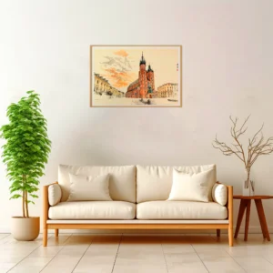 Krakow | St. Mary's Basilica — Japanese Tradition framed fine art interior preview