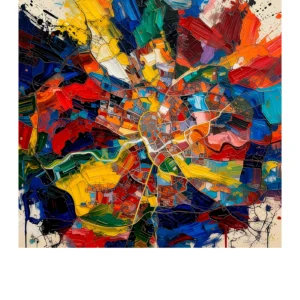 Krakow | Map fine art print
