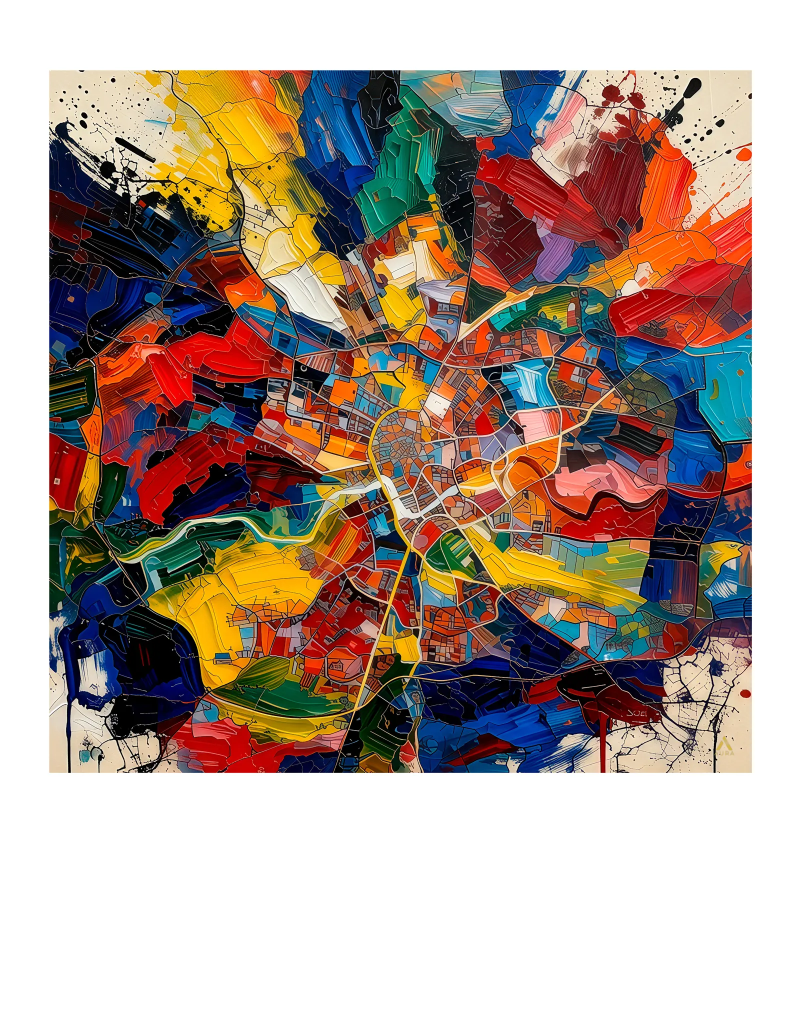 Krakow | Map fine art print