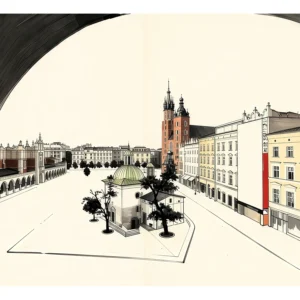 Krakow | Market Square — Japanese Tradition fine art print