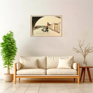 Krakow | Market Square — Japanese Tradition framed fine art interior preview