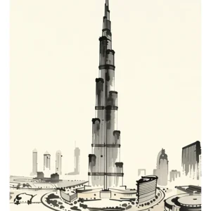 Dubai | Burj Khalifa — Japanese Tradition fine art print