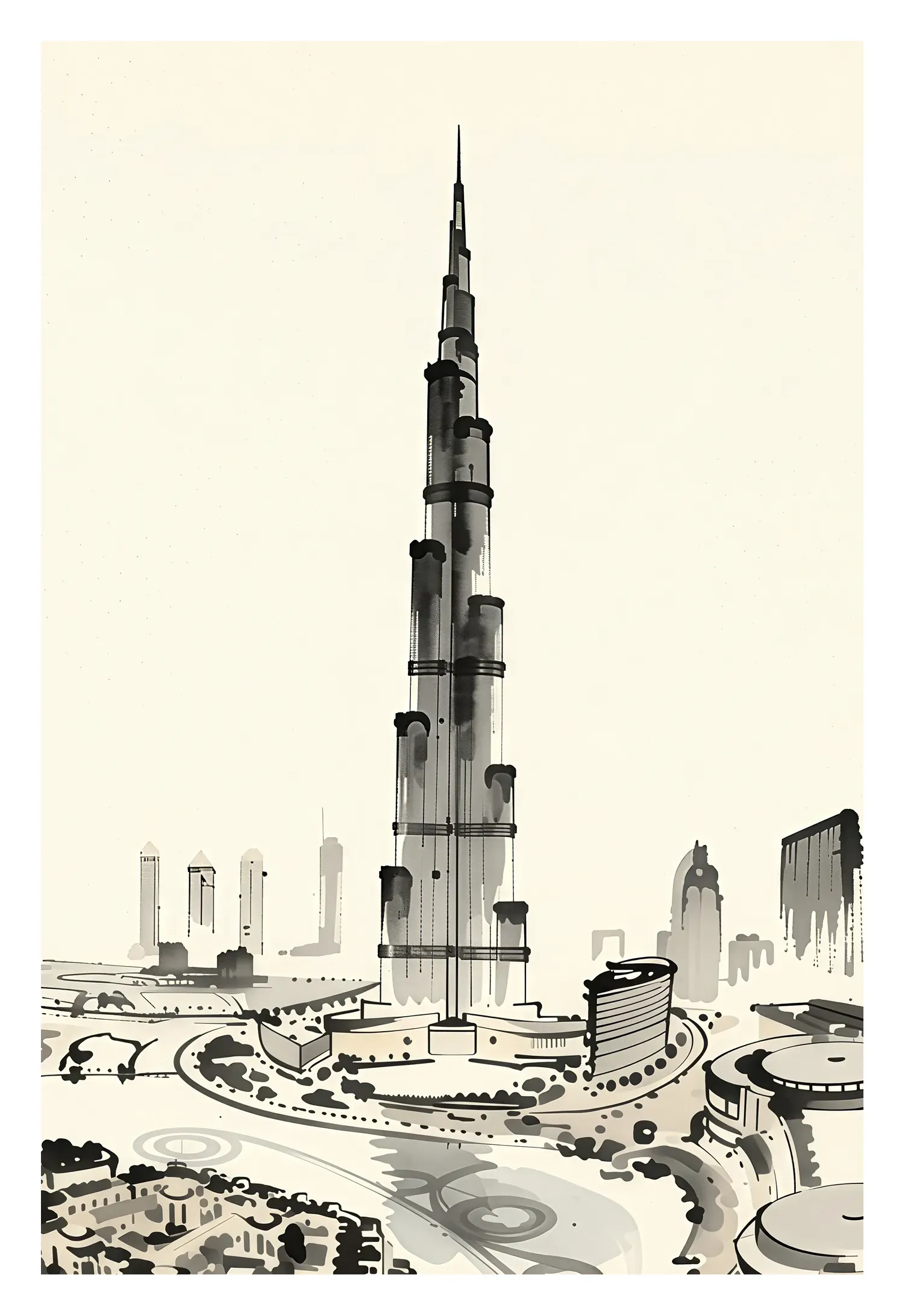 Dubai | Burj Khalifa — Japanese Tradition fine art print