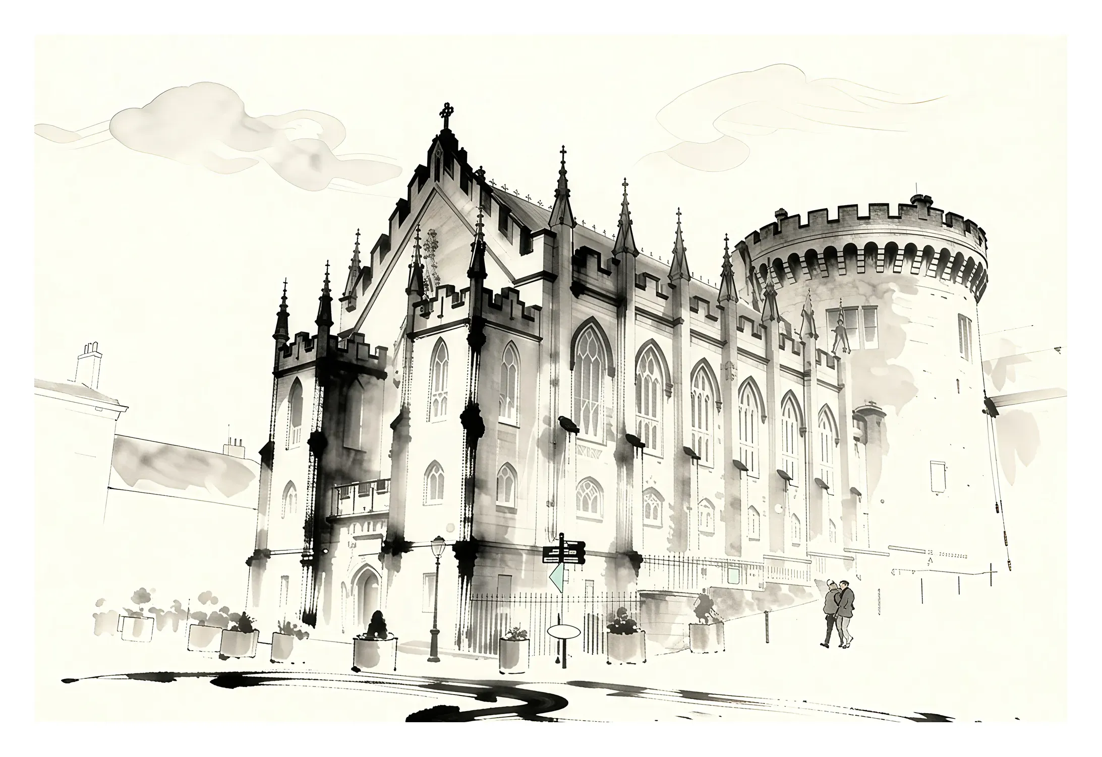 Dublin | Castle — Japanese Tradition fine art print
