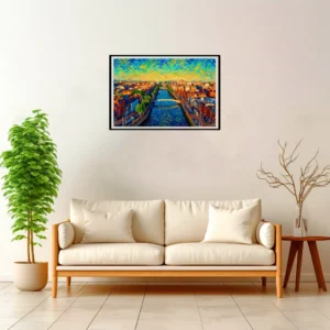 Dublin | Panorama — Impressionist Dream framed fine art interior preview