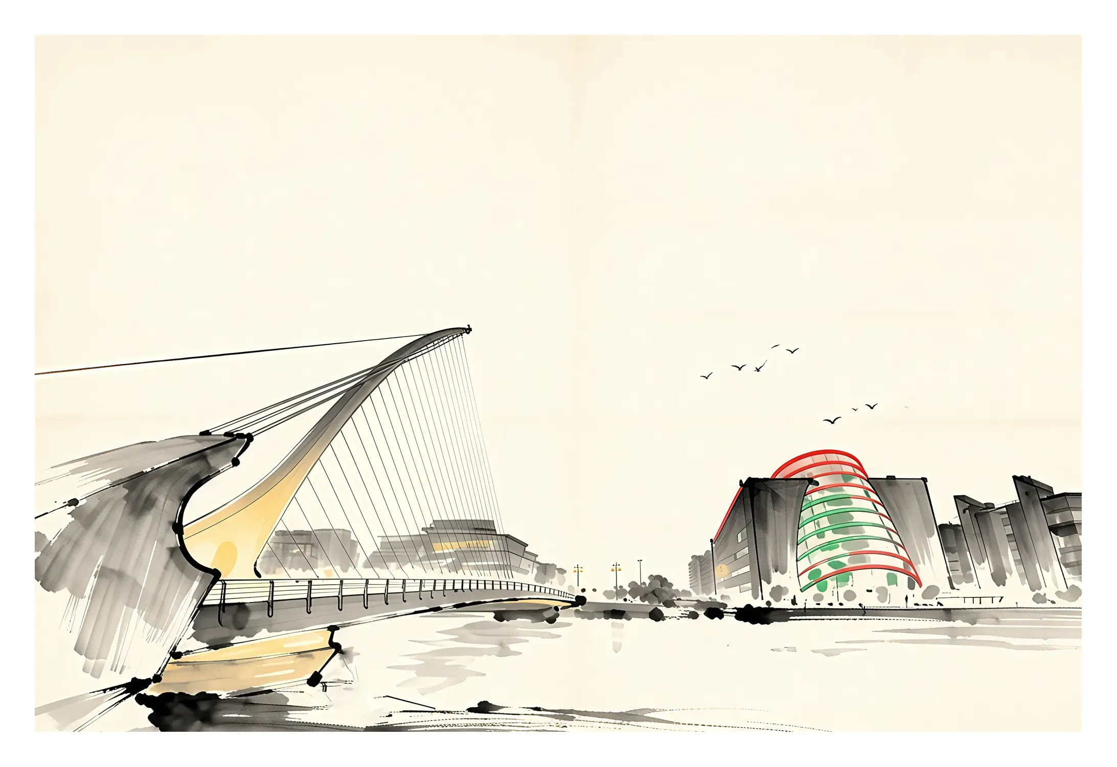 Dublin | Samuel Beckett Bridge — Japanese Tradition fine art print