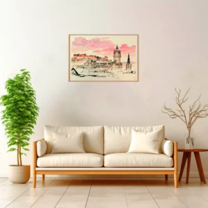 Edinburgh | Panorama — Japanese Tradition framed fine art interior preview