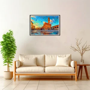 Florence | Palazzo Vecchio — Impressionist Dream framed fine art interior preview