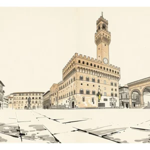 Florence | Palazzo Vecchio — Japanese Tradition fine art print