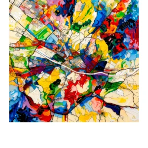 Florence | Map — Aura Abstract fine art print