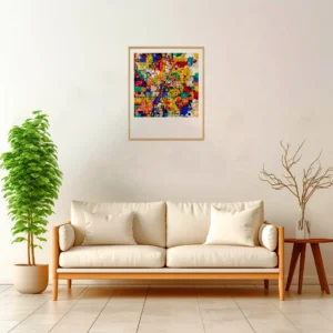 Las Vegas | Map — Aura Abstract framed fine art interior preview