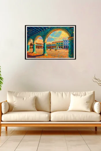 Havana | Map — Impressionist Dream framed fine art interior preview