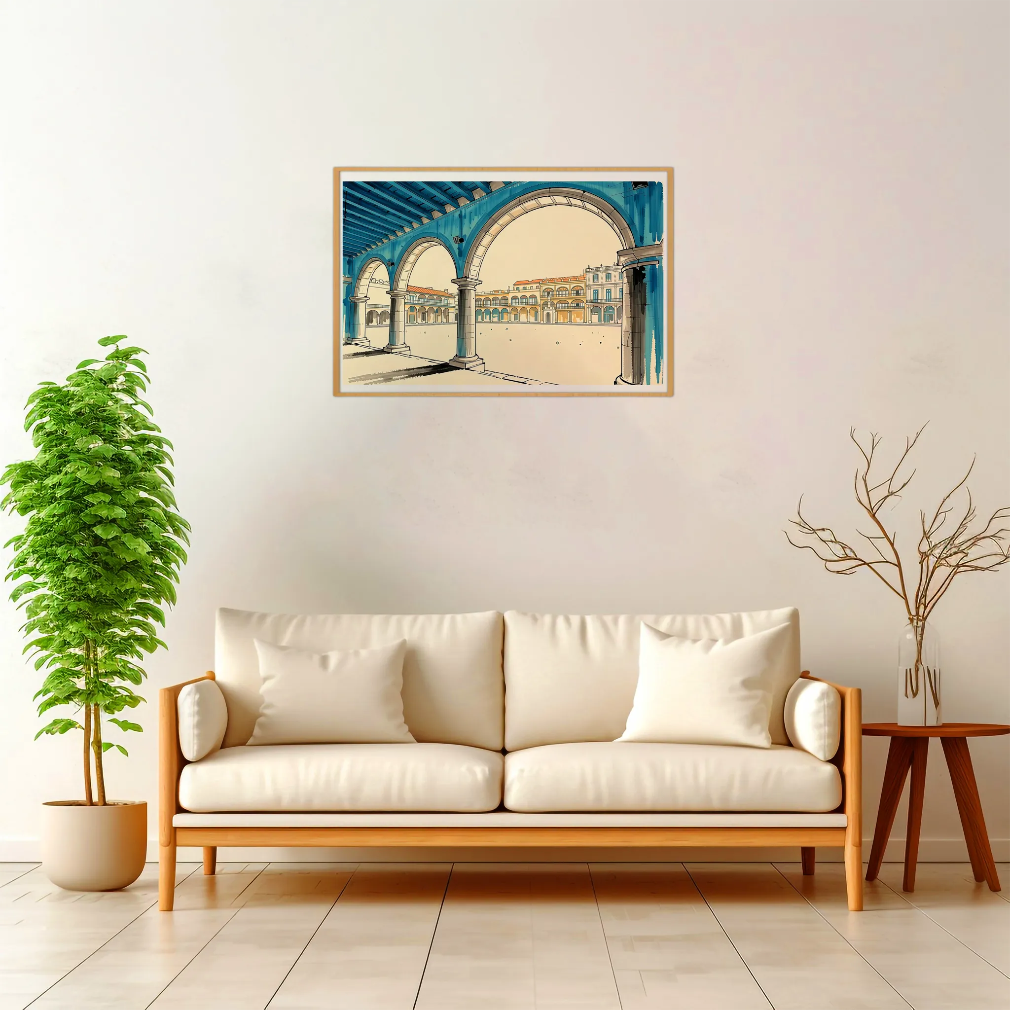 Havana | Plaza Vieja — Japanese Tradition framed fine art interior preview