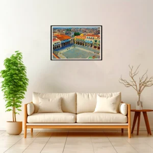 Havana | Plaza Vieja — Impressionist Dream framed fine art interior preview