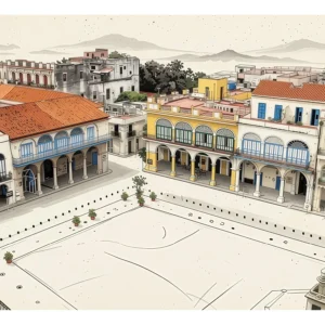 Havana | Plaza Vieja — Japanese Tradition fine art print